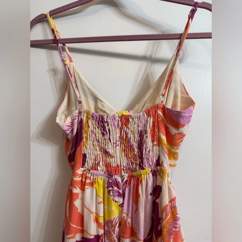 AQUA Linen Cut-Out Dress XS - Picture 5 of 16